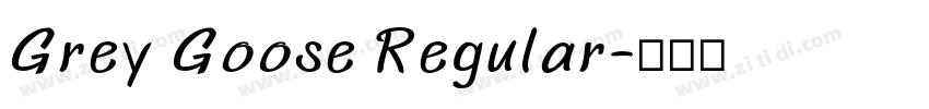 Grey Goose Regular字体转换